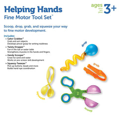 Learning Resources tools set up in classroom to promote fine motor centers