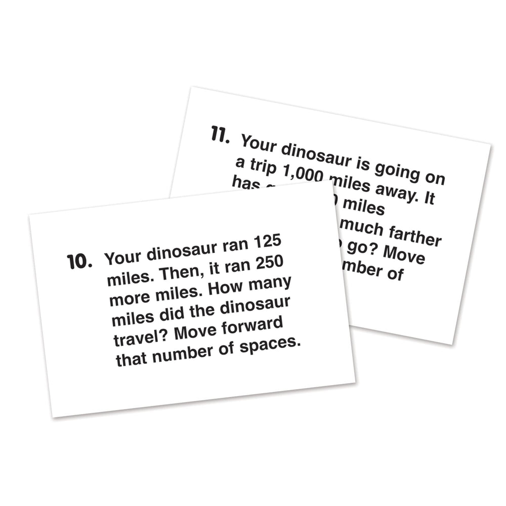 Learning Resources Dino Math Tracks track labels – ones, tens, hundreds, thousands guides.
