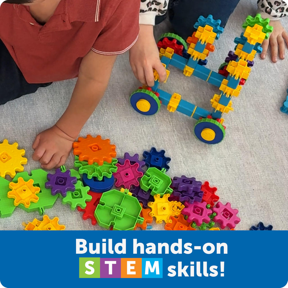 Learning Resources Gears! Gears! Gears! Robots in Motion interlocking gears demonstrate simple mechanics.