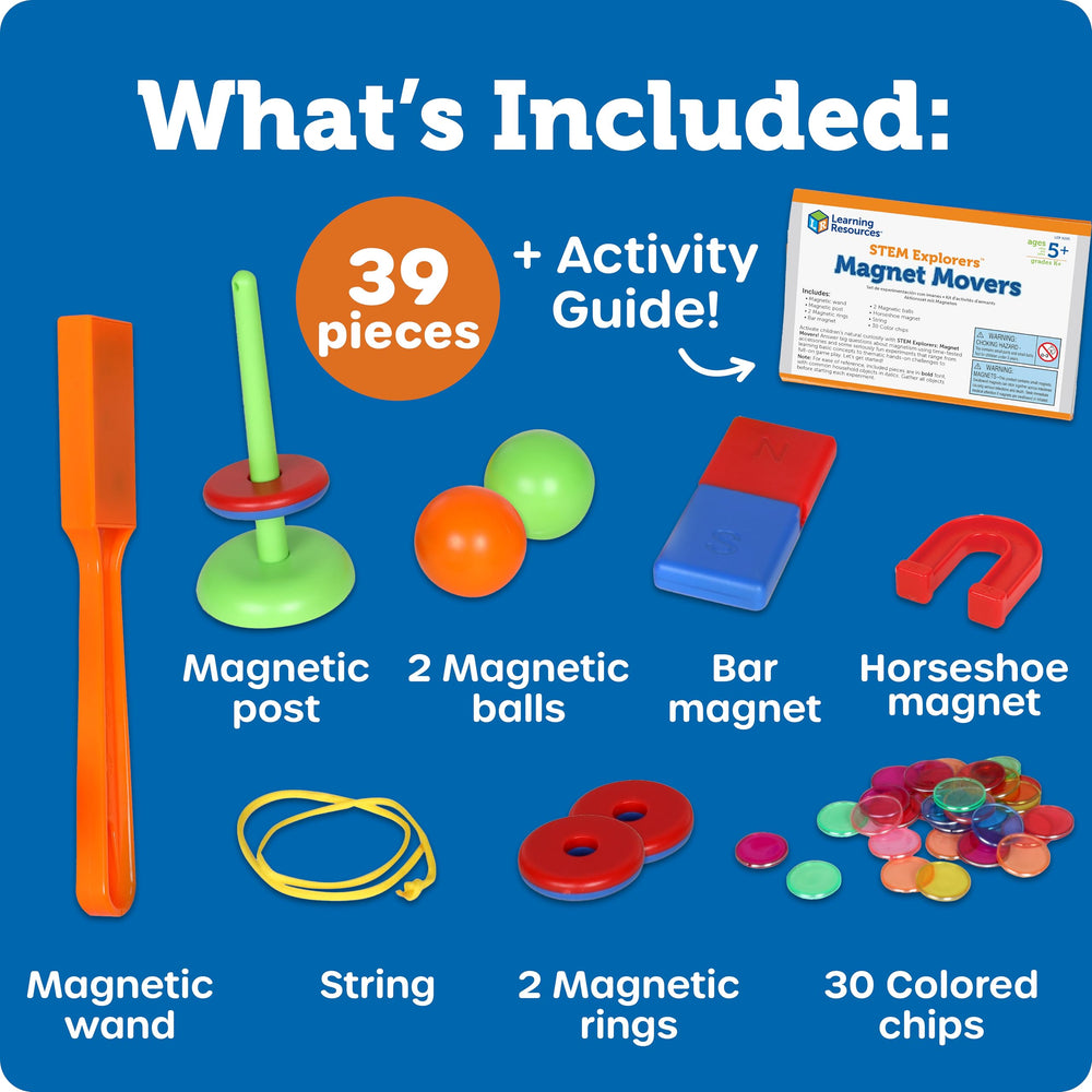 Learning Resources parts in an adult hand showing size and safe, durable construction