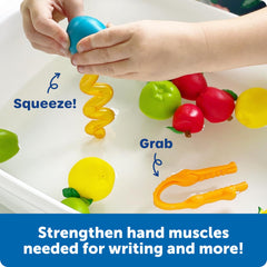 Learning Resources squeezy tweezers picking pom-pom for precision practice