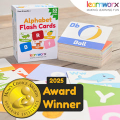 Learnworx one letter per card flash cards for focused literacy practice