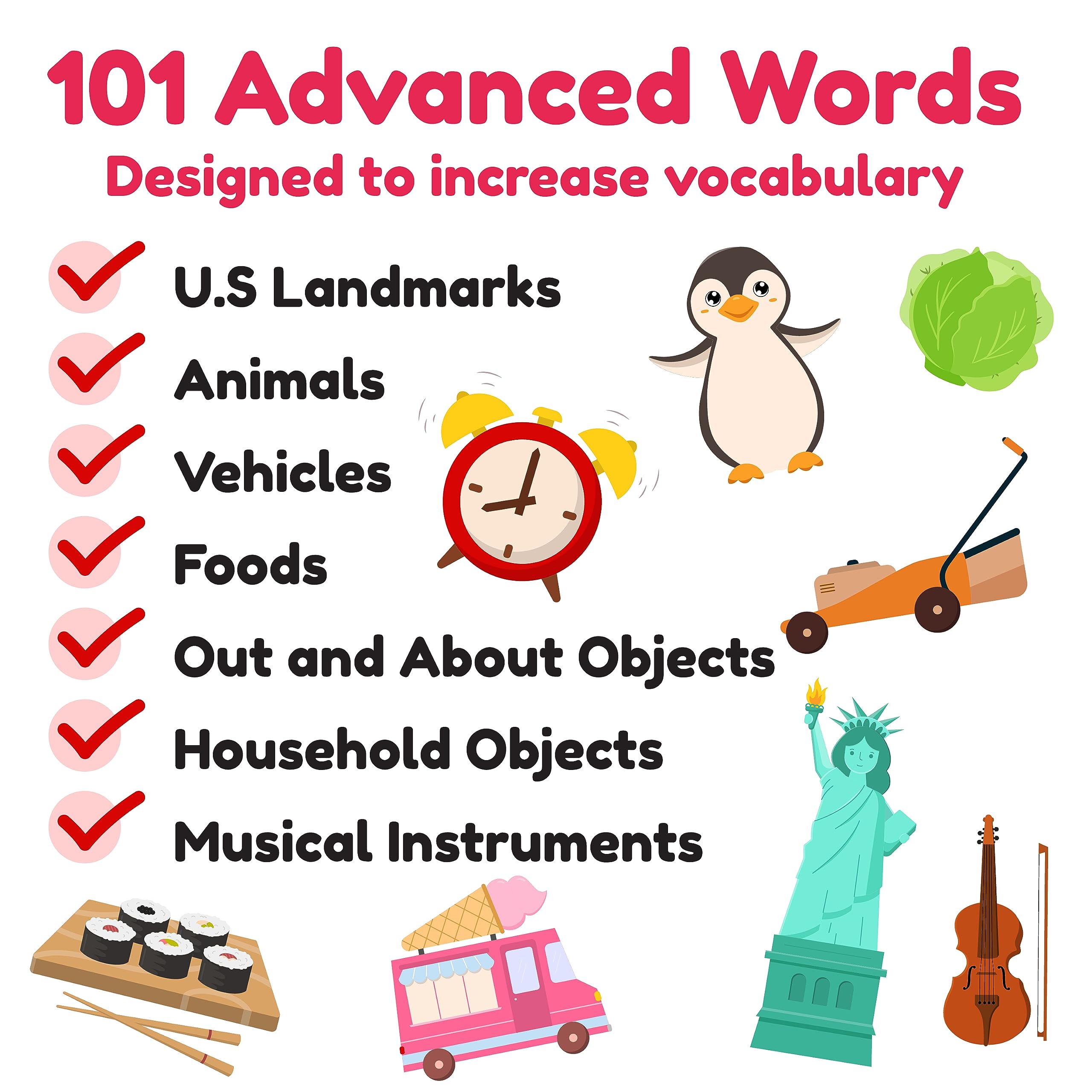 Learnworx microwave word card—clear word image for everyday object recognition.
