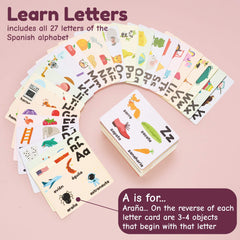 Learnworx Spanish flash cards numbers with bold numerals for counting practice
