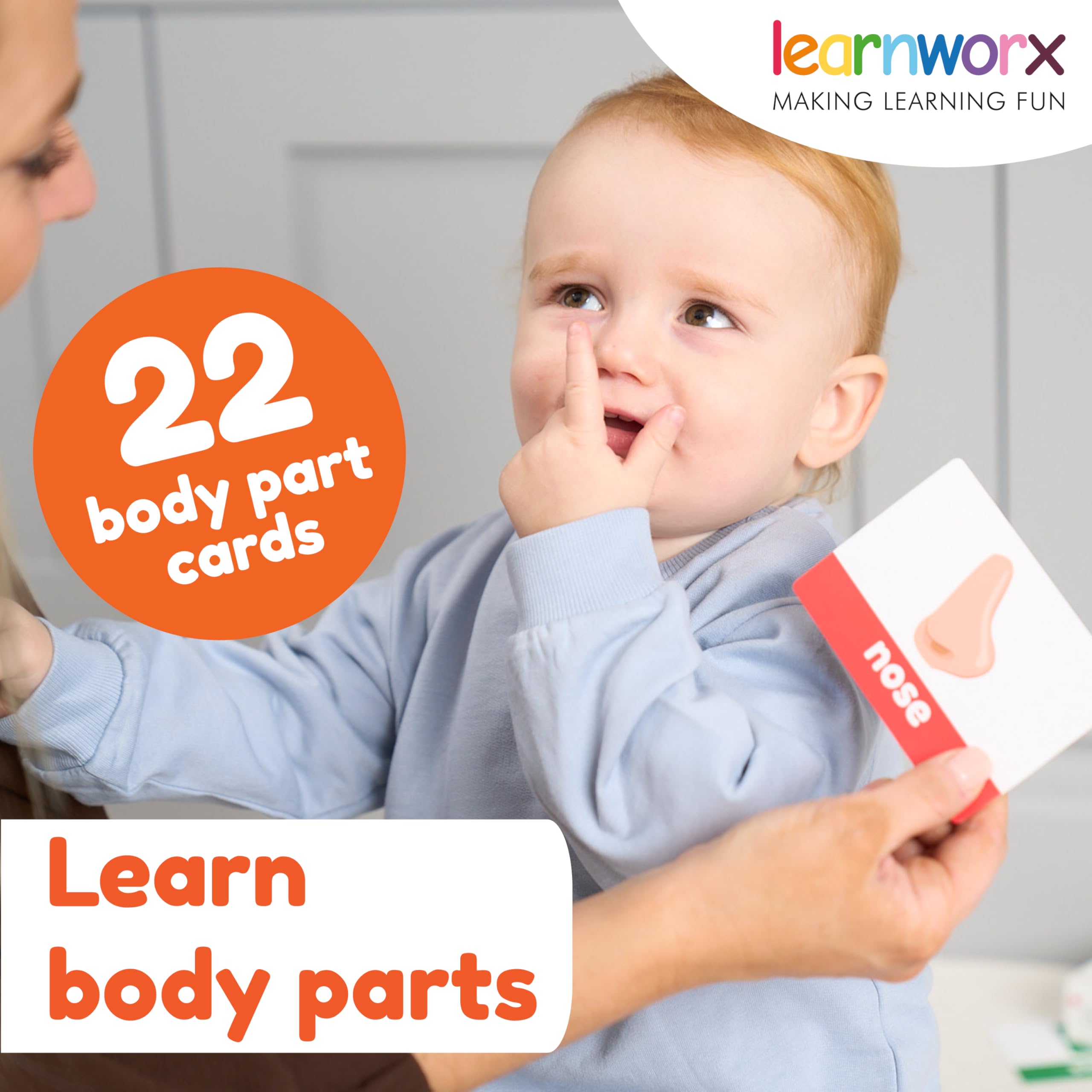 Learnworx toddler flash cards – colors and shapes spark visual discrimination during play