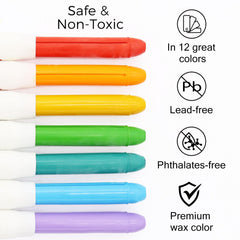 Lebze crayons invite family art time with safe, washable fun.