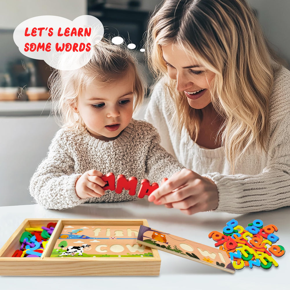 Lechonix eight double-sided spelling boards for hands-on word building.