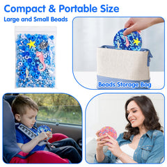 Lechonix Picky Pads beads detail highlights reusable materials for crafts and calm.