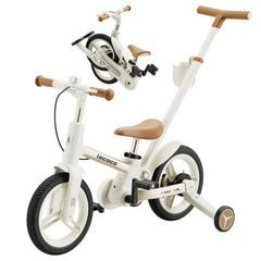 Lecoco upgraded toddler bike front view shows 6-in-1 versatility for growing riders