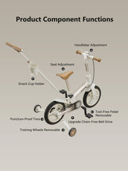 Lecoco pedal mode transition in action promotes balance and coordination