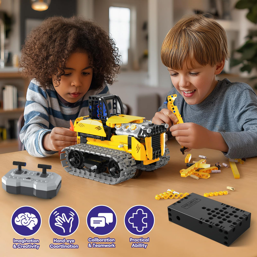 LECPOP triceratops truck model sparks imaginative robotics play