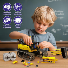 LECPOP educational STEM challenge assembly encourages problem solving and logical thinking.