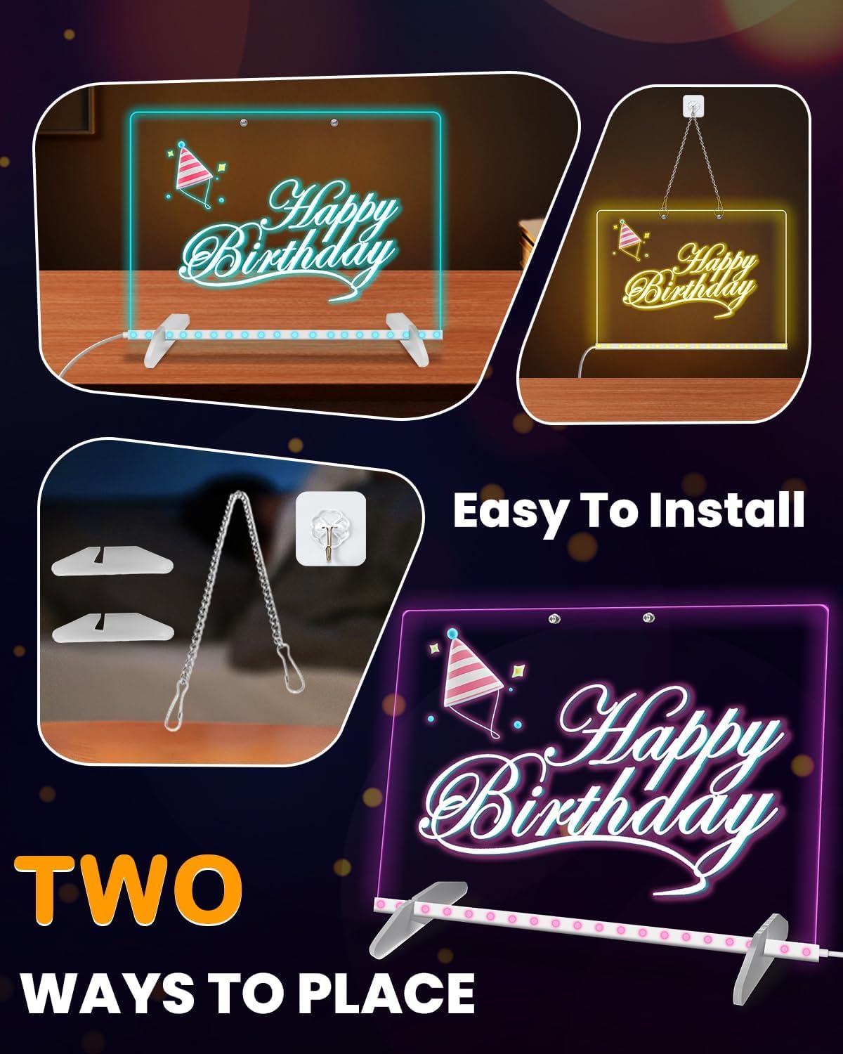 LED Note Board 7 markers pack adds color options for doodles and notes