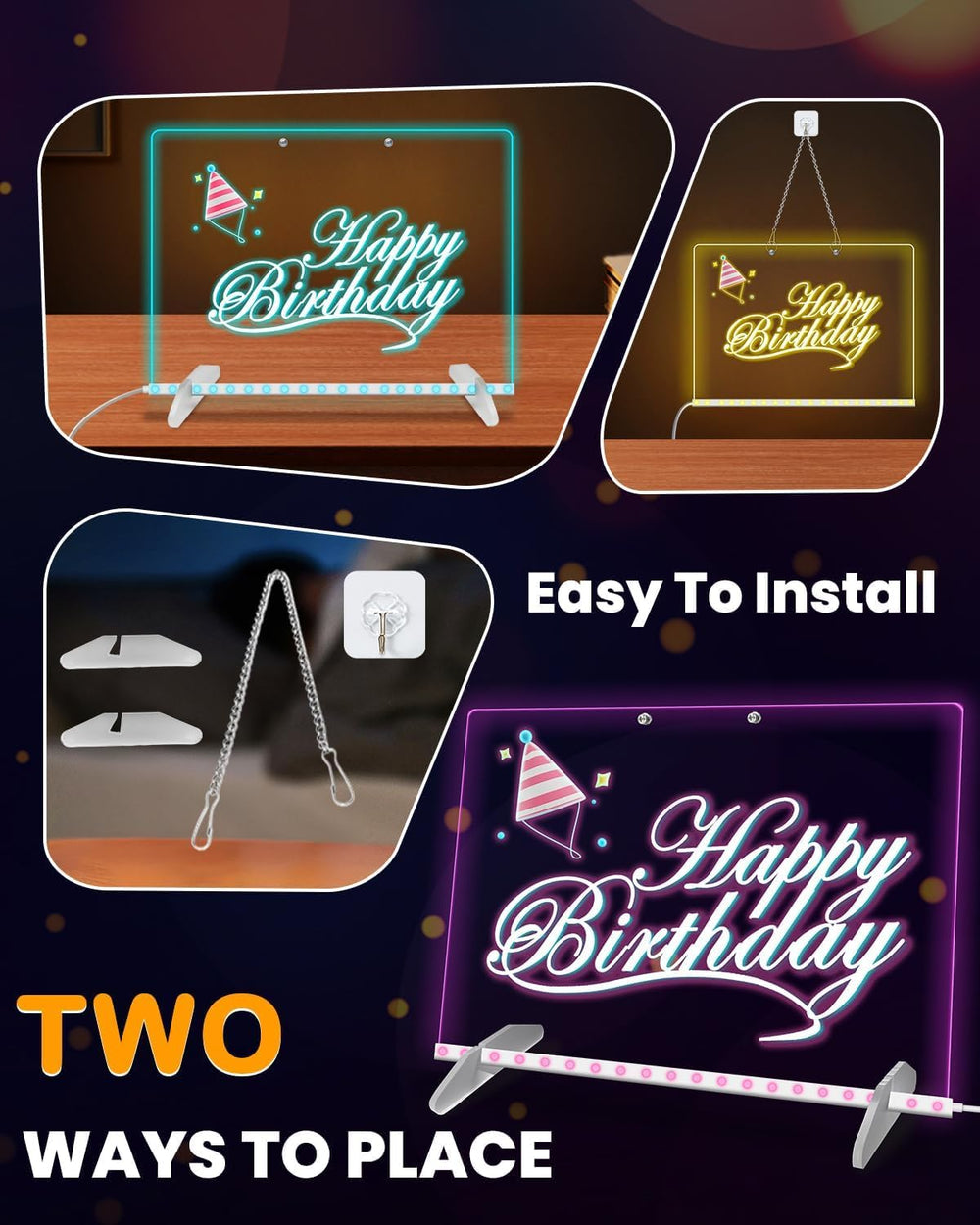 LED Note Board 7 markers pack adds color options for doodles and notes