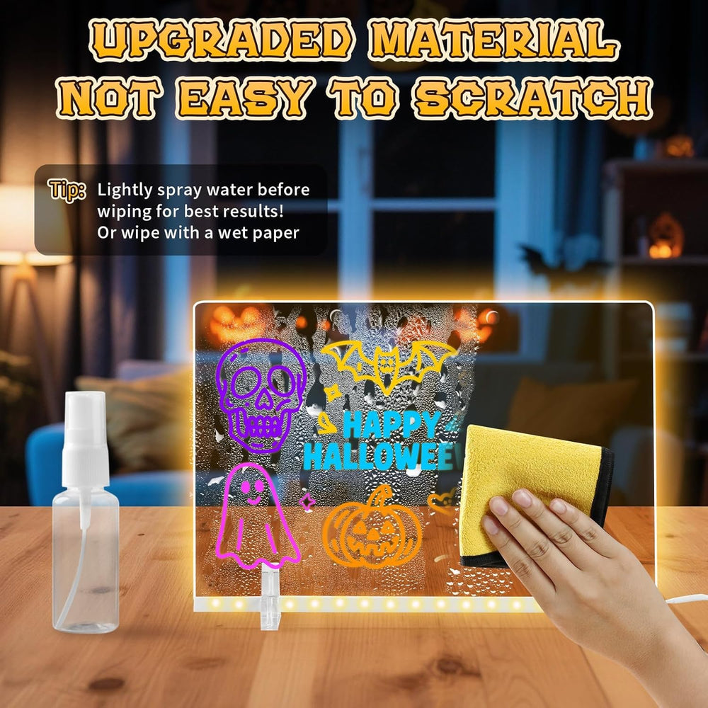 LED Note Board dimensions 13x10 inches for ample drawing space