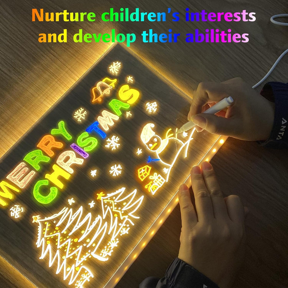 LED Note Board four lighting modes demonstration for mood setting