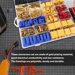 Ledvillage EC3 connectors for secure, heat-resistant LiPo pack connections and safe charging.