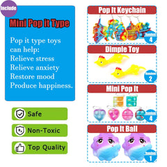 Leeche mini push pop keychain offers a small sensory pop for on-the-go fidget play