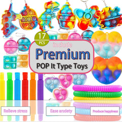 Leeche pop-it fidget assortment toys for stress relief and focus