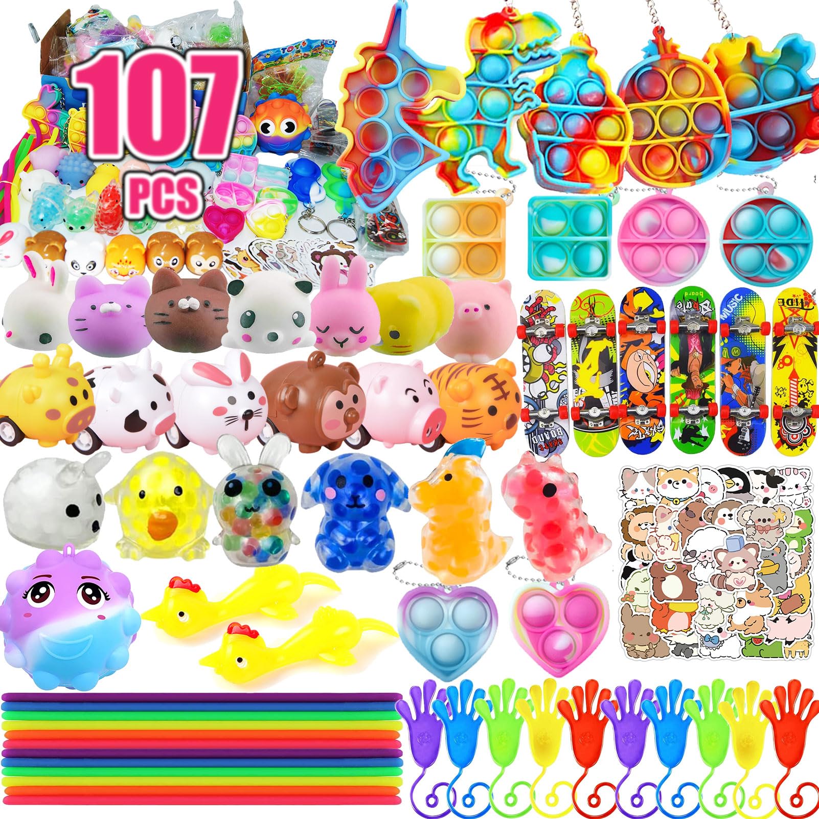 Leeche premium pop party favors collection for kids' celebrations and prizes