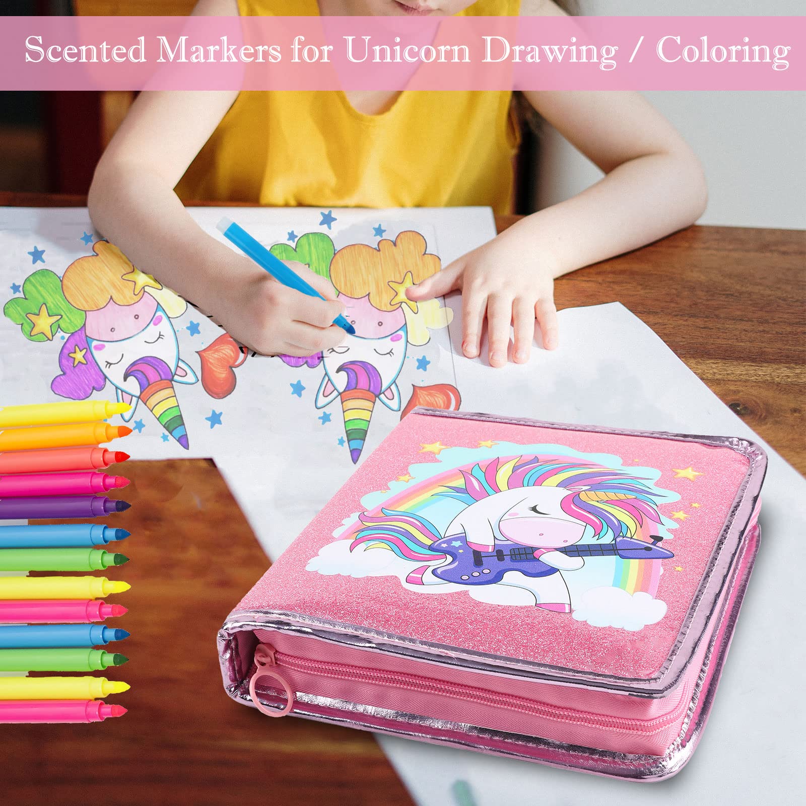 Leeche six-color gel pen set enables rainbow highlights for kids