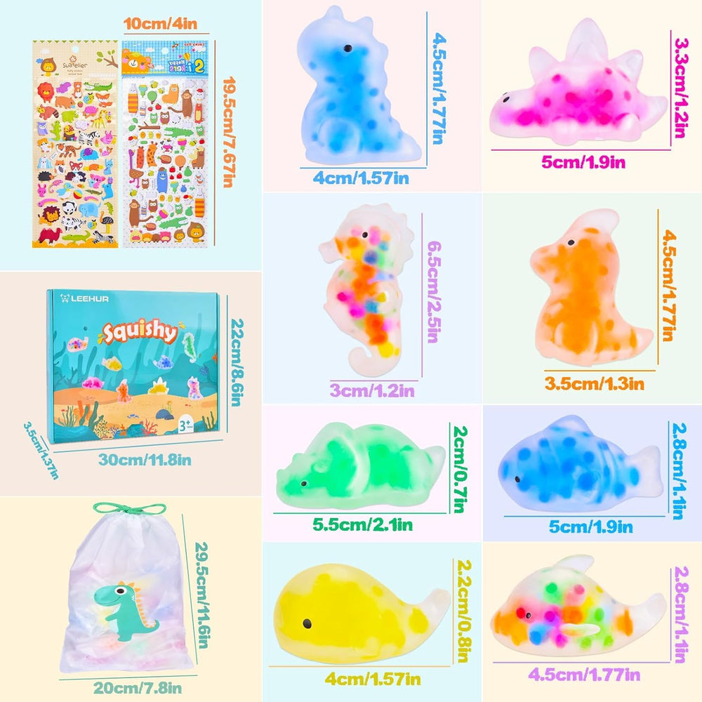 LEEHUR stickers included with squishies for decoration and rewards