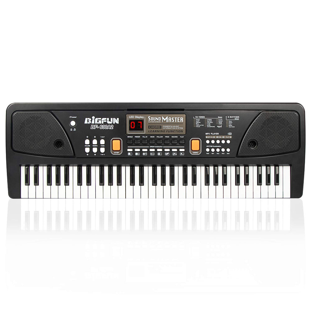 LeeQee digital keyboard piano with 61 keys, compact and kid-friendly for on-the-go practice