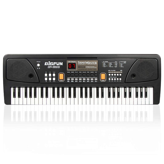 LeeQee digital keyboard piano with 61 keys, compact and kid-friendly for on-the-go practice