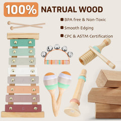 LeeQee neutral color baby toys blend with nursery decor while soothing focus.