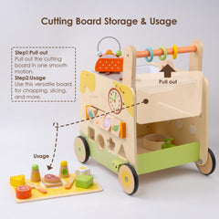 Leeshyah wooden toys with sink stove oven knobs invite stirring and pretend cooking
