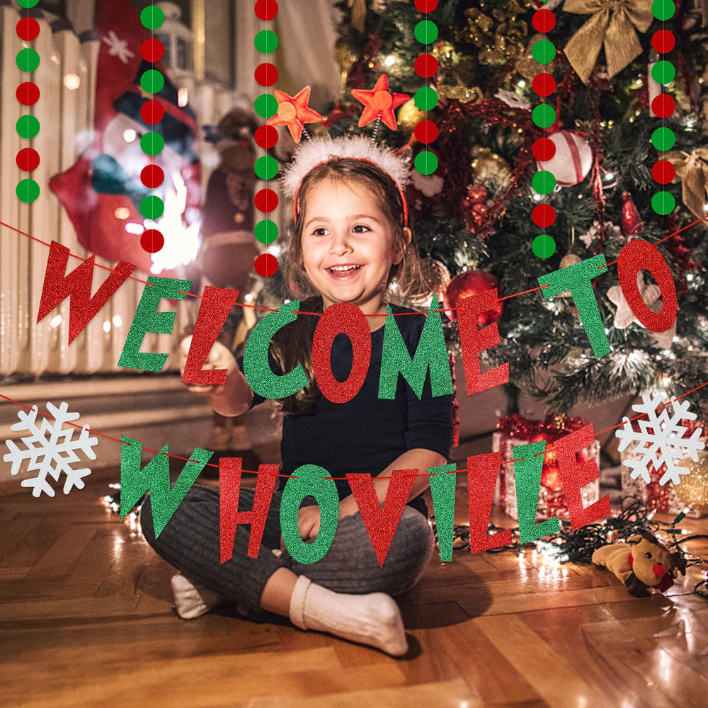 LeeSky Welcome To Whoville letters 6.7 inches tall for visibility