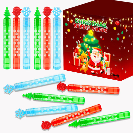 Leetous Christmas bubbles with tree design provide festive fun for kids during holidays.