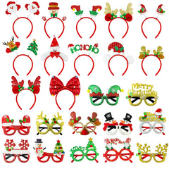Leetous Christmas glitter glasses frames add sparkle to holiday photos.