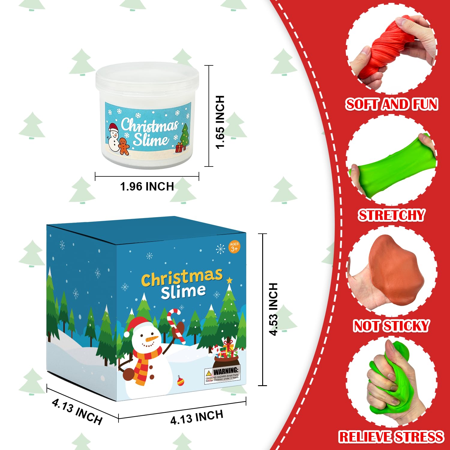 Leetous Christmas slime toys brighten party tables and classroom activities