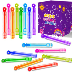 Leetous mini bubble wands with donut designs for colorful outdoor play.