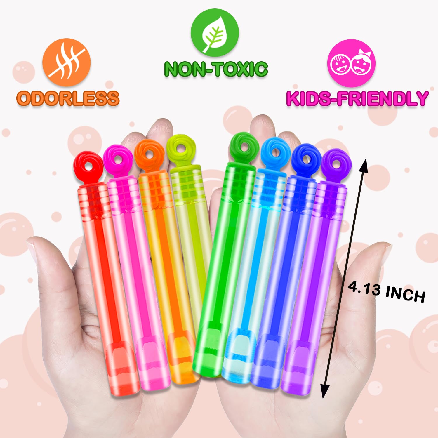 Leetous pocket bubble wands at 4.2 inches for on-the-go entertainment.