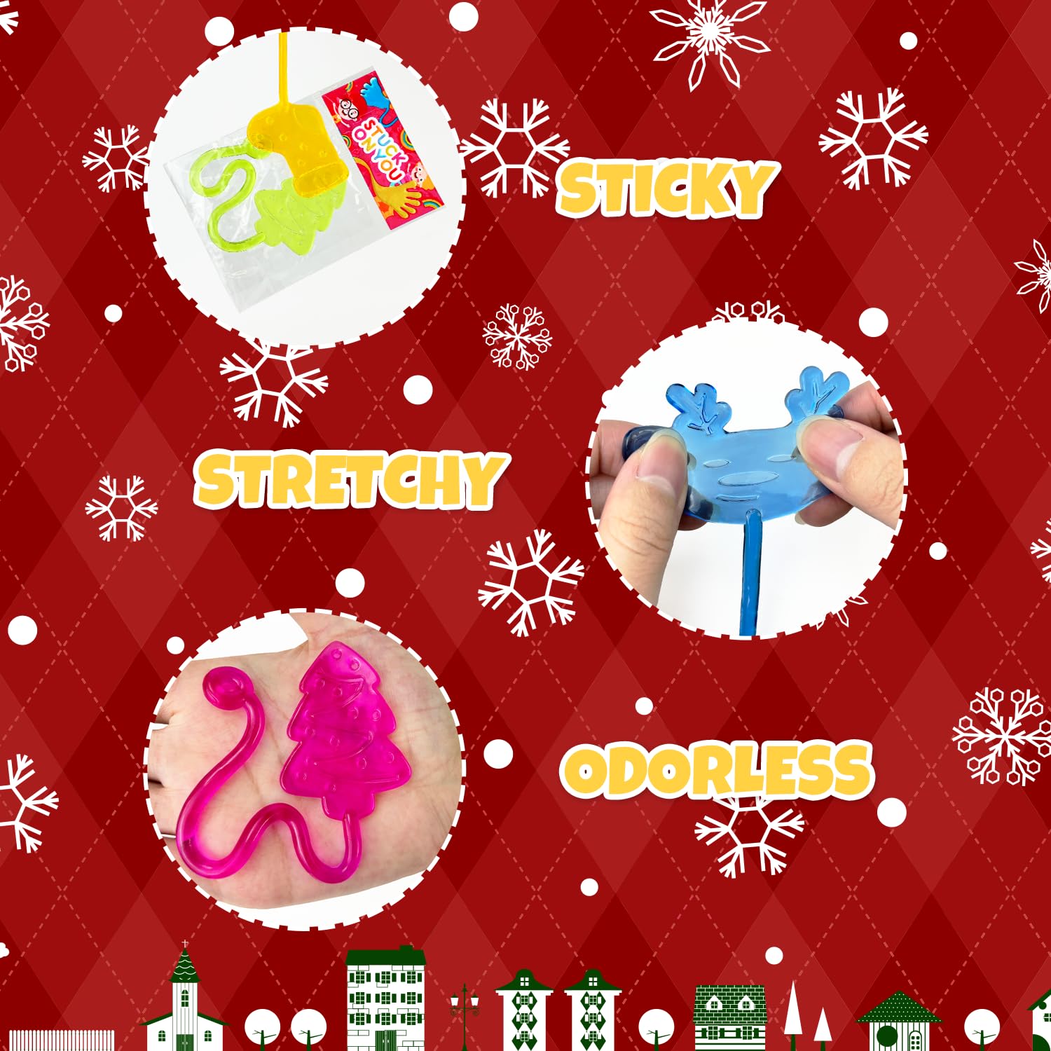 Leetous sticky hands great for classroom prizes and group activities.