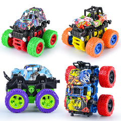 LEFEI Push and Go four monster trucks pack shot ready for indoor adventures