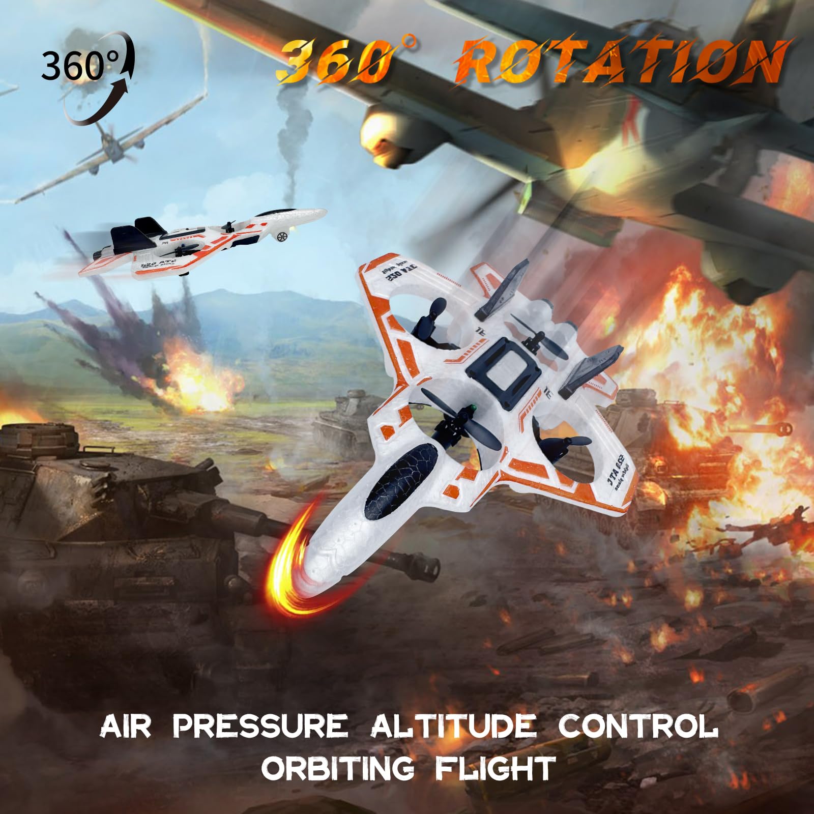 LEFEI RC helicopter performing a 360-degree flip for exciting aerobatic tricks.