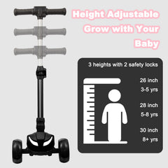 LEFELWEL kid scooter foldable design makes storage and transport simple.
