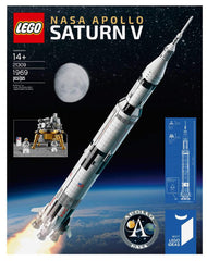 LEGO 21309 NASA Apollo Saturn V rocket image for impressive display and learning
