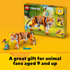 LEGO 31129 Three-in-one animal collection on display, a versatile gift idea