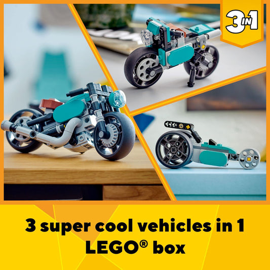 LEGO 31135 street bike model ideal for family storytelling and quick builds.