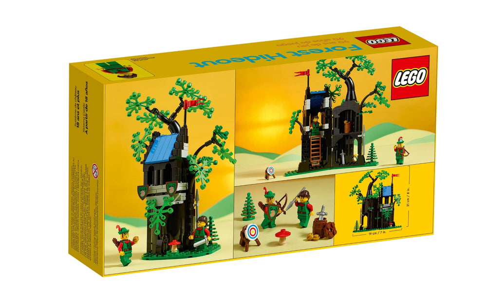 LEGO 40567 Forestmen-blue-roof-tiles emphasize authentic castle styling