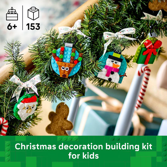 LEGO 40744 Santa ornament for holiday decor and storytelling.