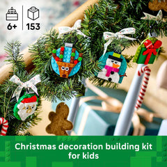 LEGO 40744 Santa ornament for holiday decor and storytelling.