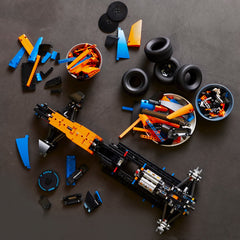 Lego 42141 Technic McLaren F1 differential adds realistic cornering feel.