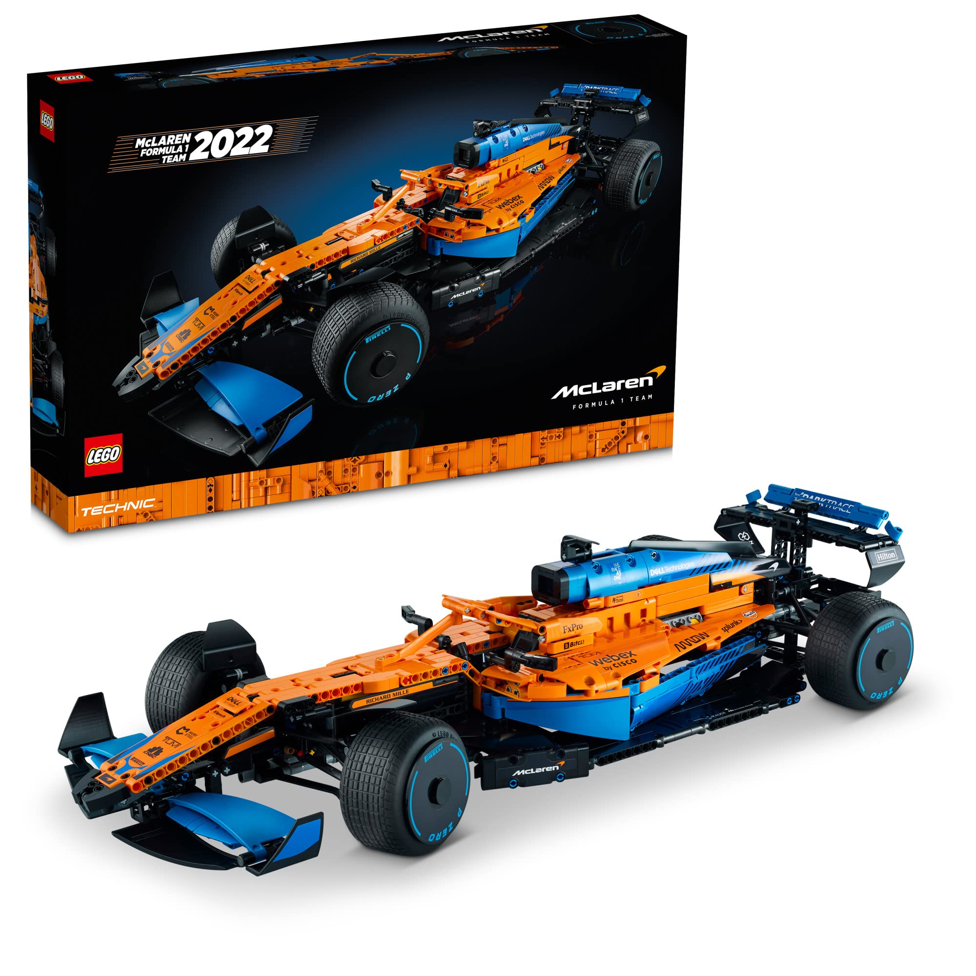 Lego 42141 Technic McLaren F1 pistons in motion reveal realistic engine detail.