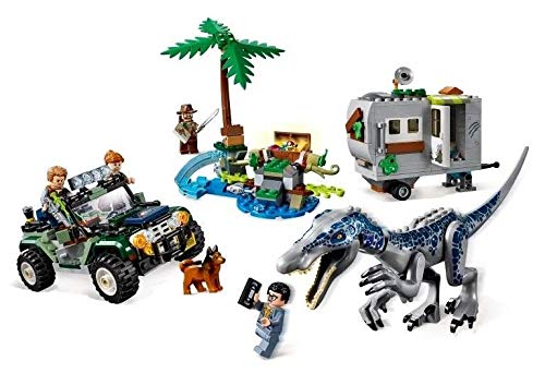LEGO 75935 Baryonyx dinosaur figure in dynamic pose for Jurassic play.