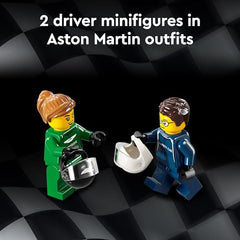 LEGO 76925 AMR23 side view shows aerodynamic styling for realistic display